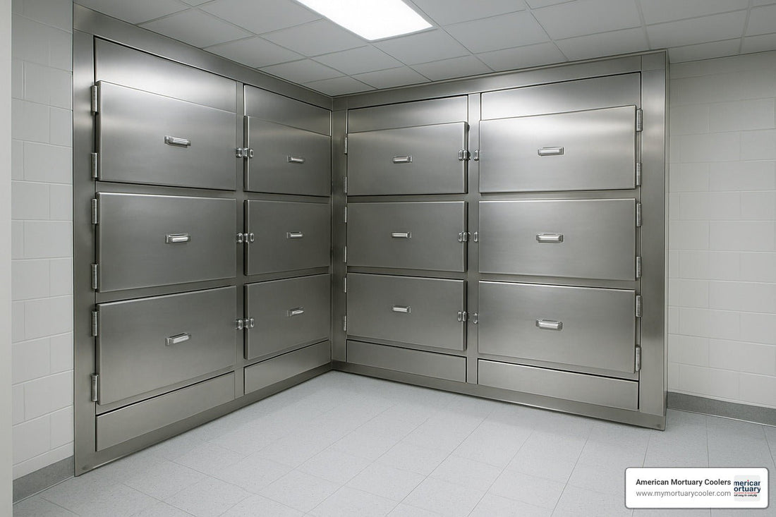 Morgue Rack Design Morgue Freezer Racks Explained | American Mortuary Coolers ...