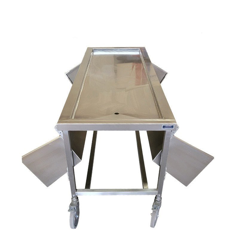 Covered Autopsy Dissection Table USPE-1035-02, 304 stainless with case privacy cover