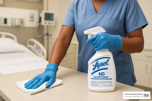 Disinfect Like a Pro with Lysol IC Quaternary Cleaner - American Mortuary Coolers & Equipments