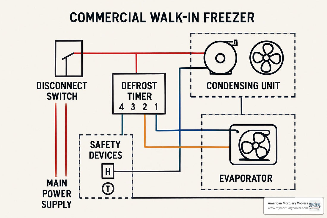 walk in cooler electrical wiring diagram GFCI circuit 20 amp