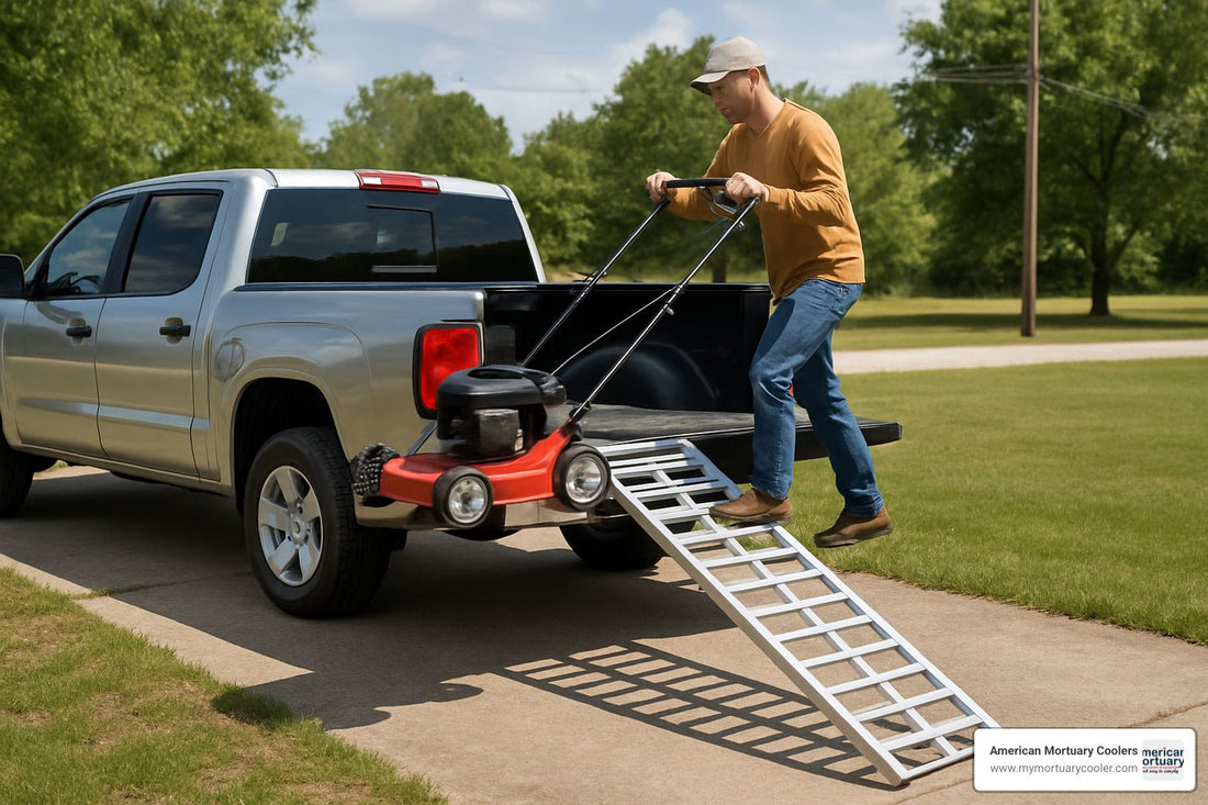 Everything You Need to Know About Pickup Bed Ramps - American Mortuary Coolers & Equipments