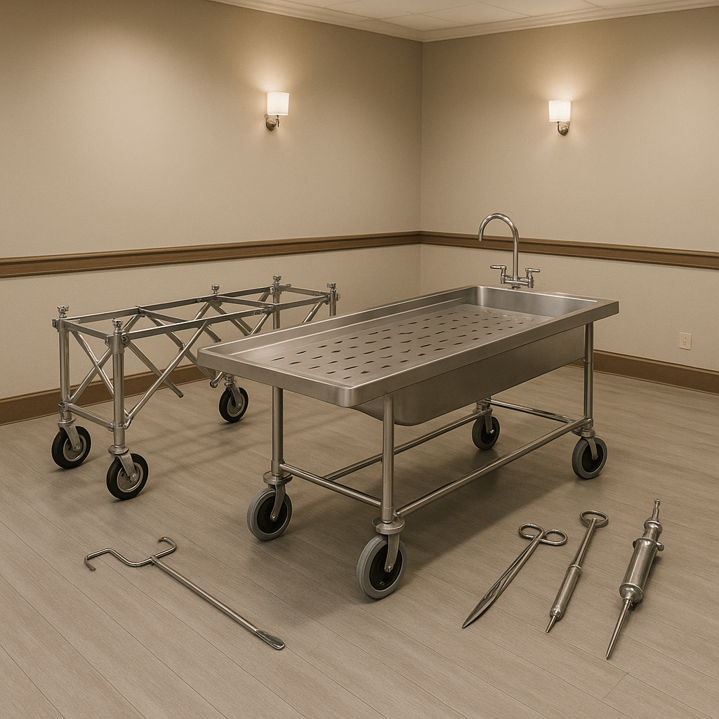 From Church Trucks to Embalming Tables, Here's Your Funeral Equipment Shopping List - American Mortuary Coolers & Equipments