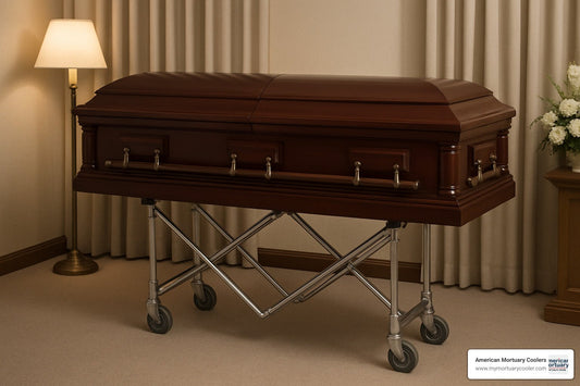 Funeral Facts 101: Discovering What a Casket Stand is Called - American Mortuary Coolers & Equipments
