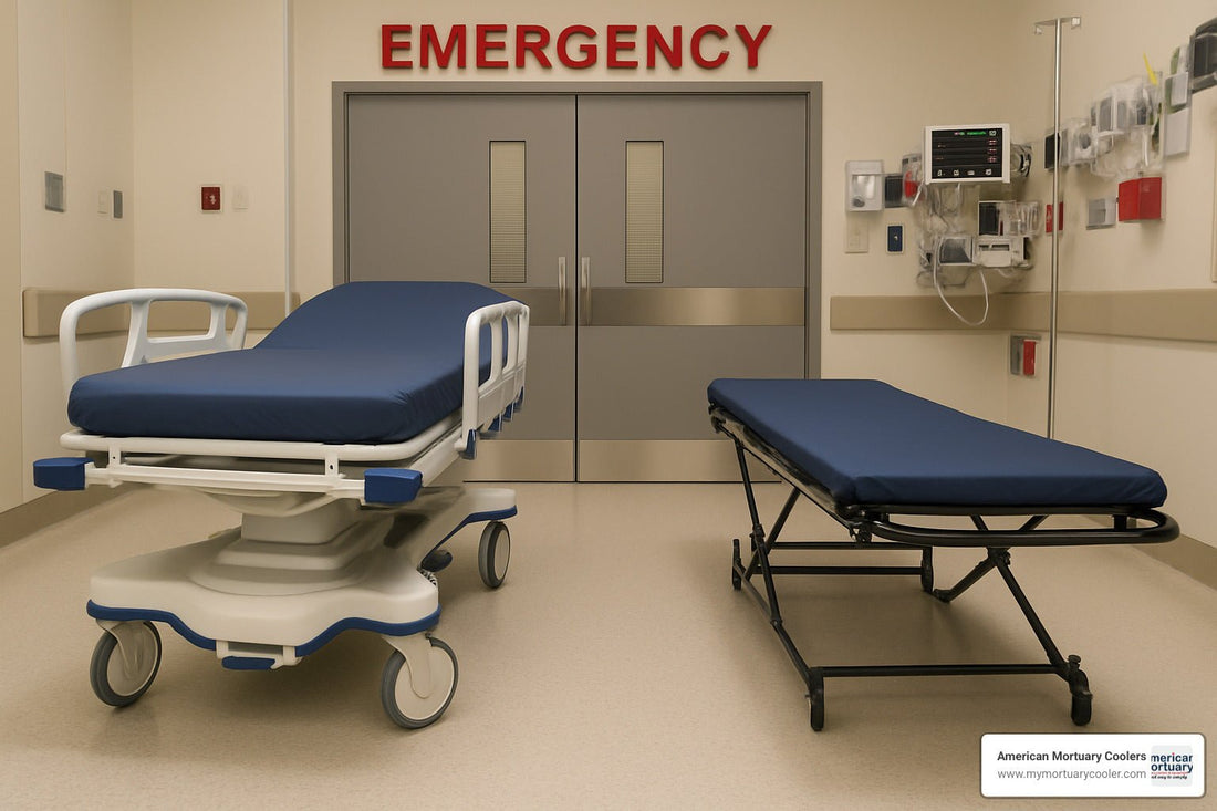 Gurney vs Stretcher 101: Key Differences Explained – American Mortuary Coolers & Equipments