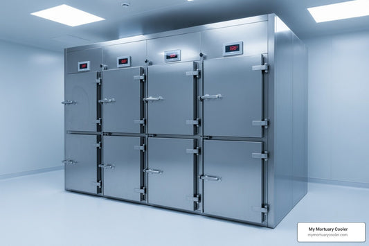 In Depth Guide to Body Storage Freezer Options - American Mortuary Coolers & Equipments