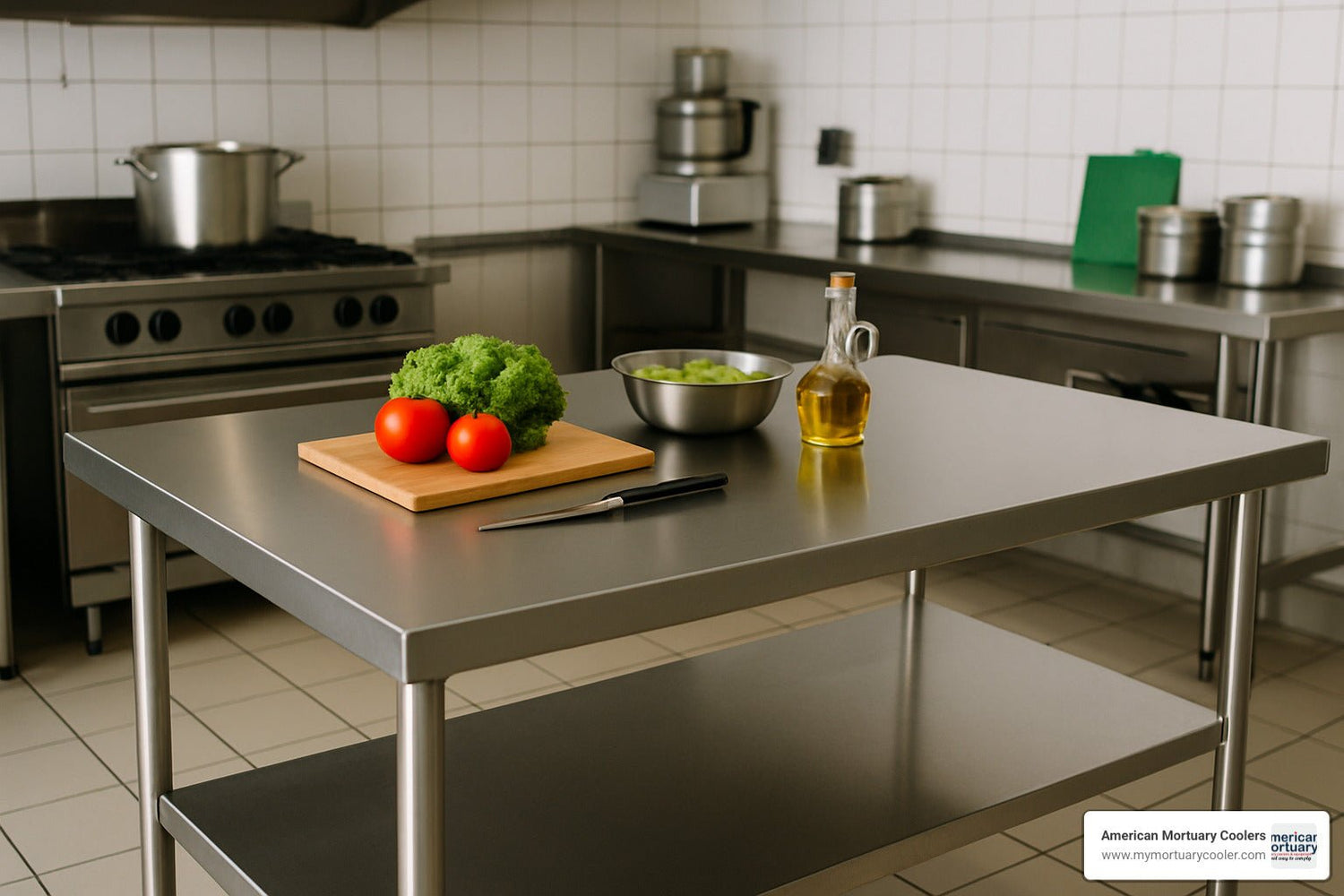 In Depth Guide to Comparing the Best Steel Prep Tables - American Mortuary Coolers & Equipments