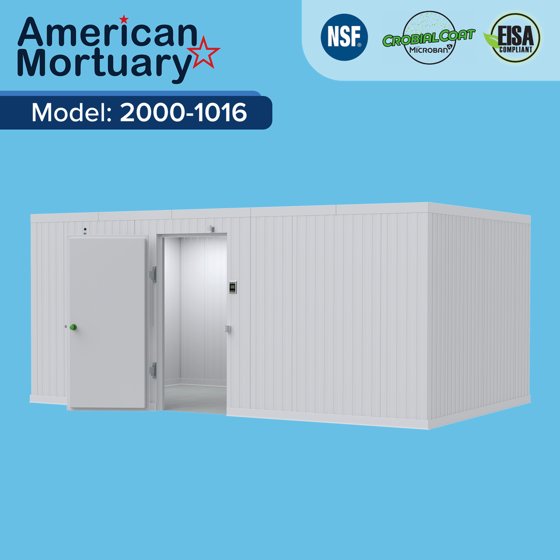 Roll-In Mortuary Cooler – OSHA Compliant Ergonomic Storage | American Mortuary Coolers - American Mortuary Coolers & Equipments