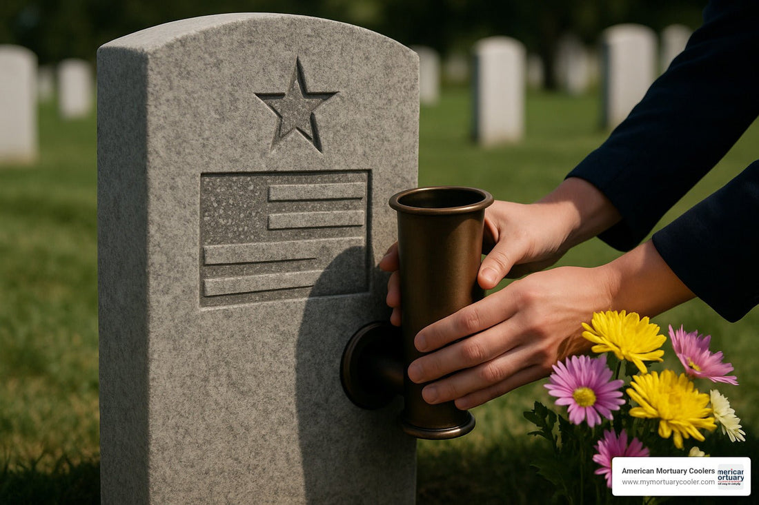 Step-by-Step Guide to Headstone Vase Replacement - American Mortuary Coolers & Equipments