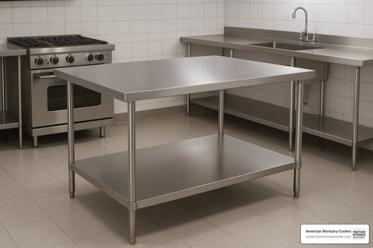 The Complete Guide to Choosing a Stainless Steel Table - American Mortuary Coolers & Equipments