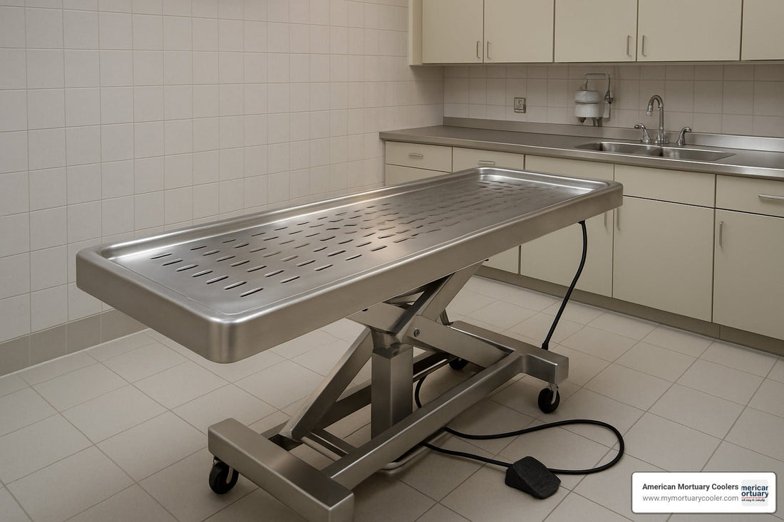 The Definitive Guide to Buying Hydraulic Embalming Tables - American Mortuary Coolers & Equipments