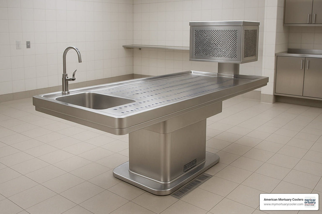 The Ultimate Guide to Autopsy Tables - American Mortuary Coolers & Equipments