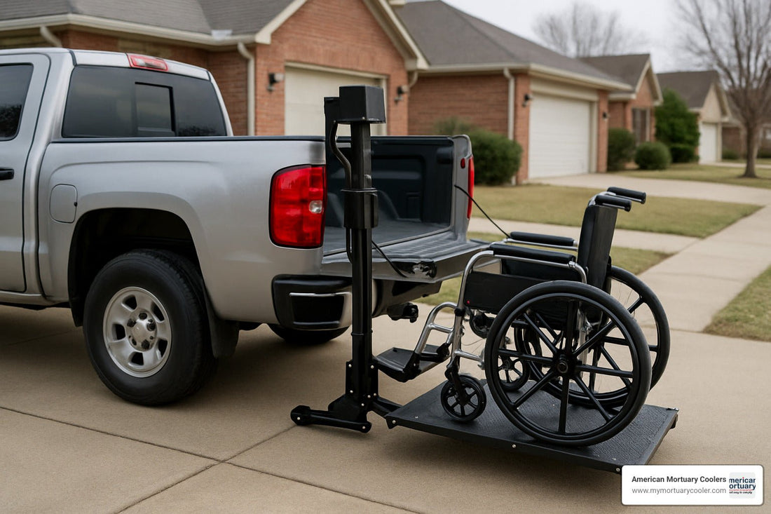 The Ultimate Guide to Choosing a Wheelchair Lift for Truck Hitch - American Mortuary Coolers & Equipments