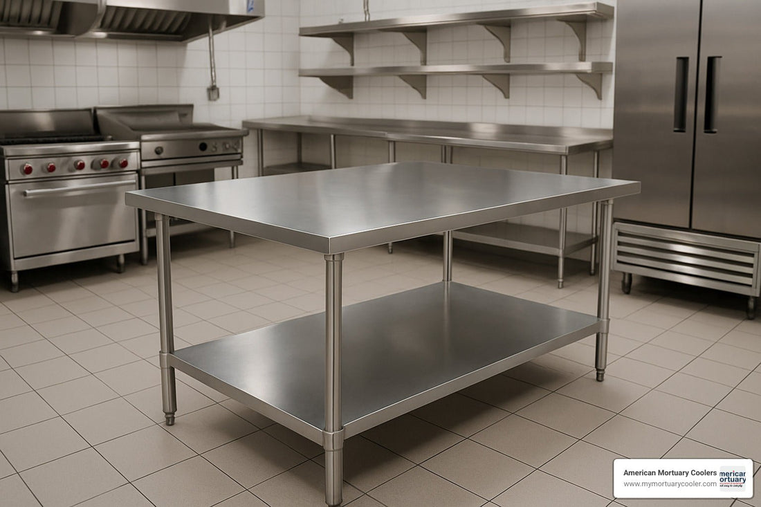 The Ultimate Guide to Comparing Stainless Steel Tables - American Mortuary Coolers & Equipments
