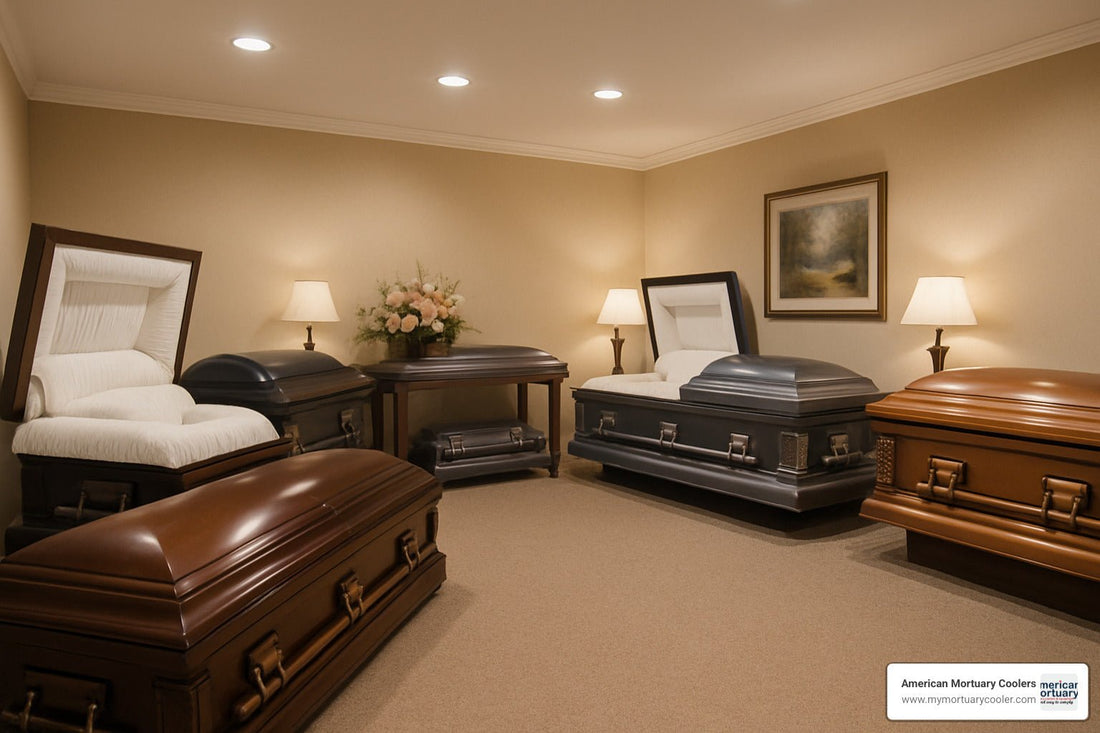 The Ultimate Guide to Showroom Caskets: Viewing Options & Tips - American Mortuary Coolers & Equipments