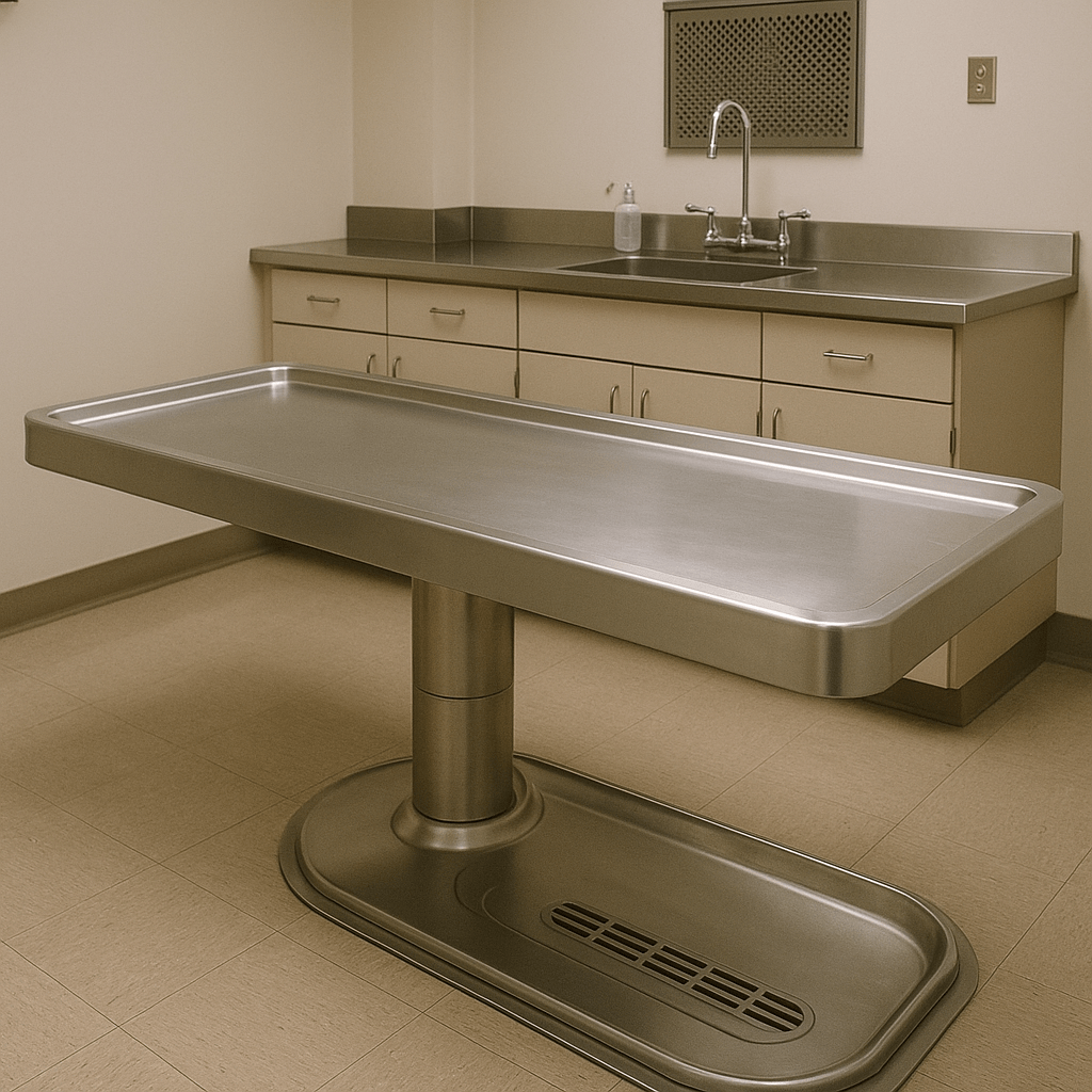 Understanding Embalming Tables Without Getting Creeped Out - American Mortuary Coolers & Equipments