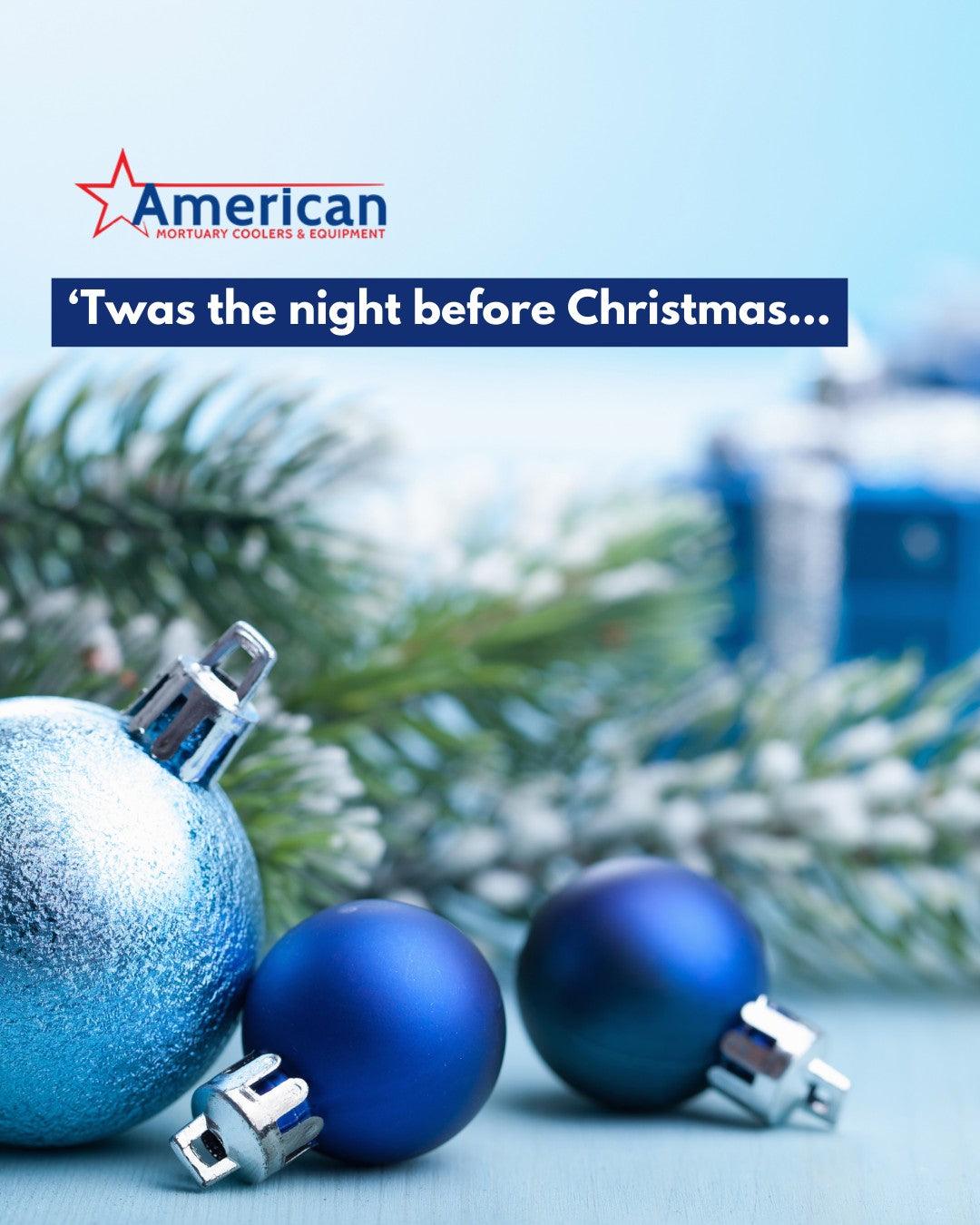 Wishing you a peaceful and joyous Christmas Eve from American Mortuary Coolers! - American Mortuary Coolers & Equipments