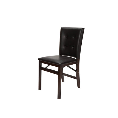 Stakmore Parsons Upholstered Wood Folding Chair - view 2