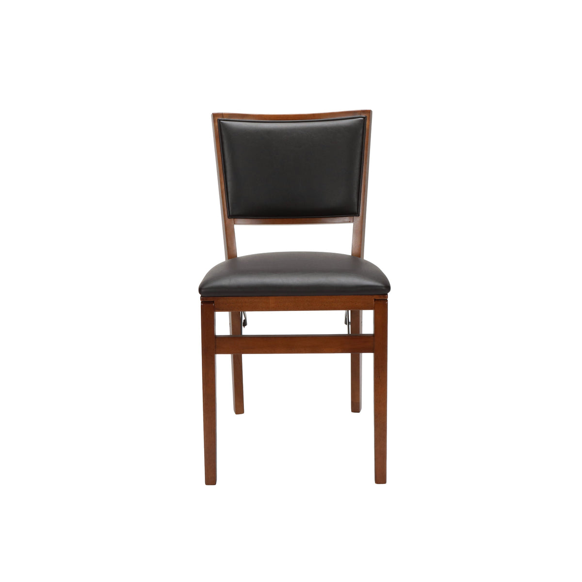 Stakmore Retro Upholstered Back Wood Folding Chair - view 4