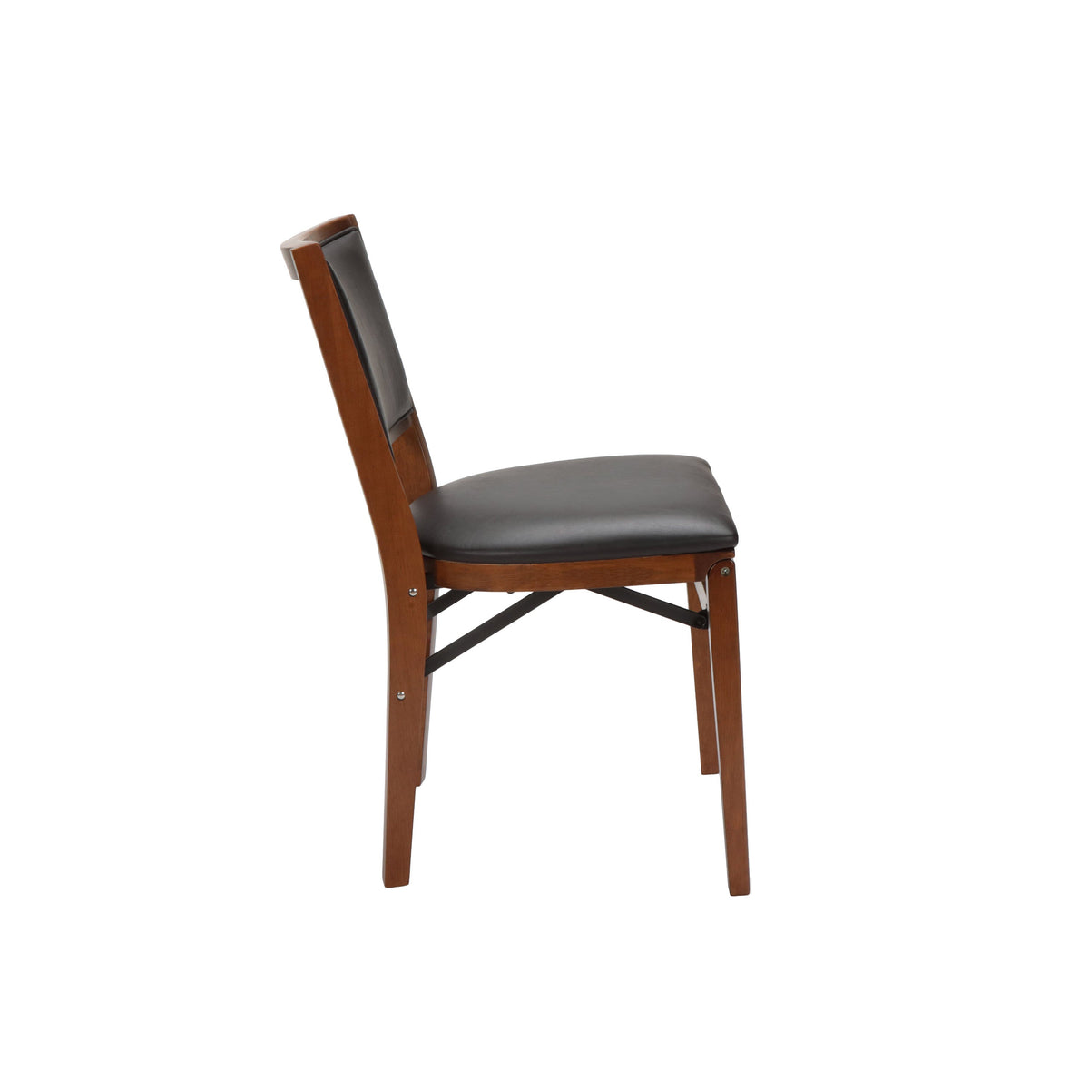 Stakmore Retro Upholstered Back Wood Folding Chair - view 5