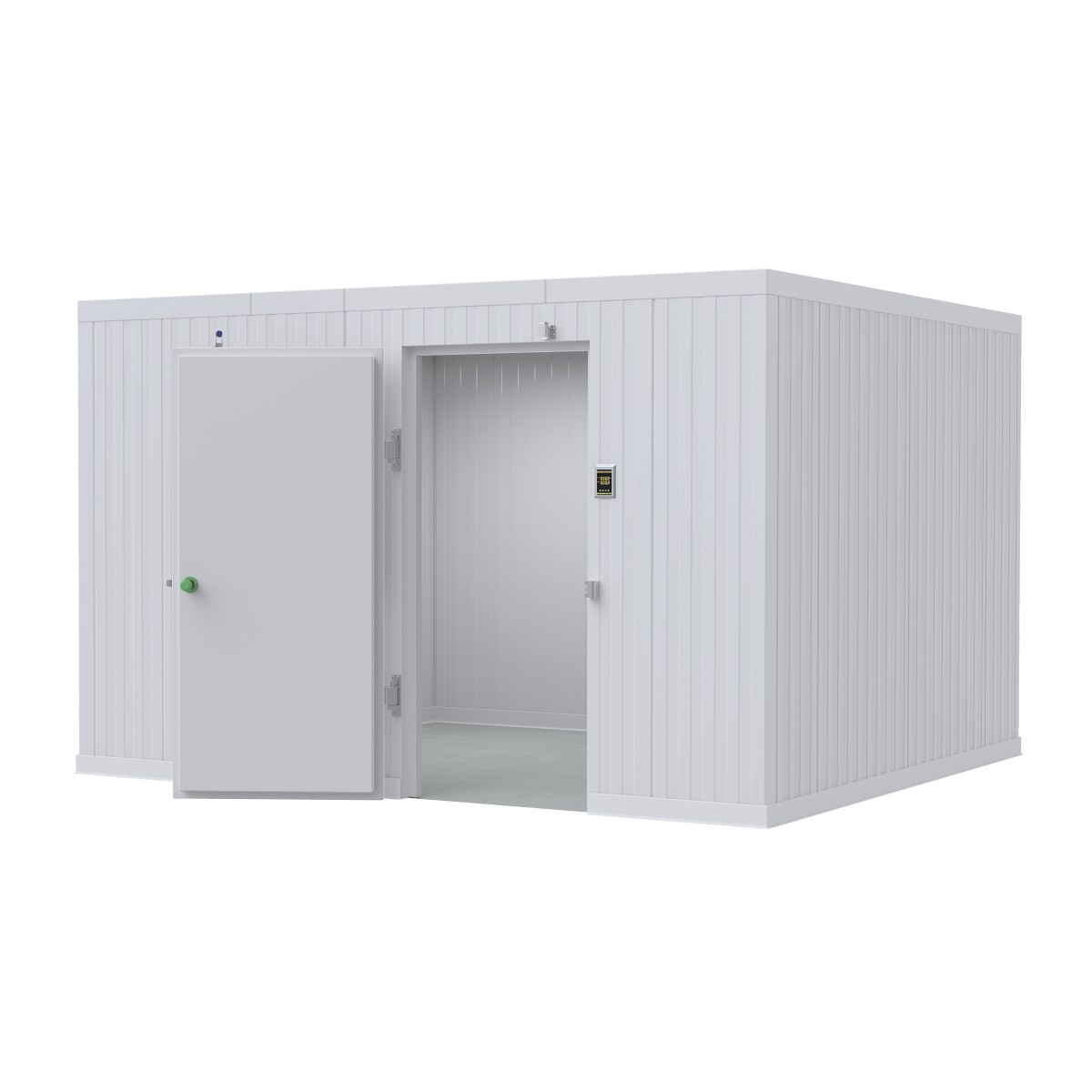 10x12 walk-in mortuary cooler exterior USA-made American Mortuary Equipment Johnson City TN