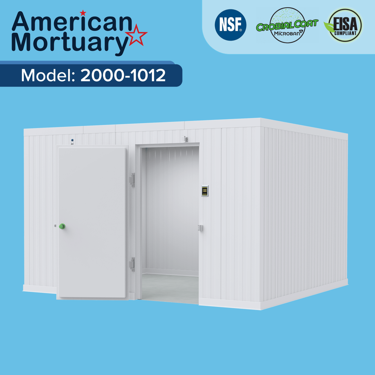 10×12 Walk-In Mortuary Cooler | Model AMC-1012 | 120 sq ft | Mid