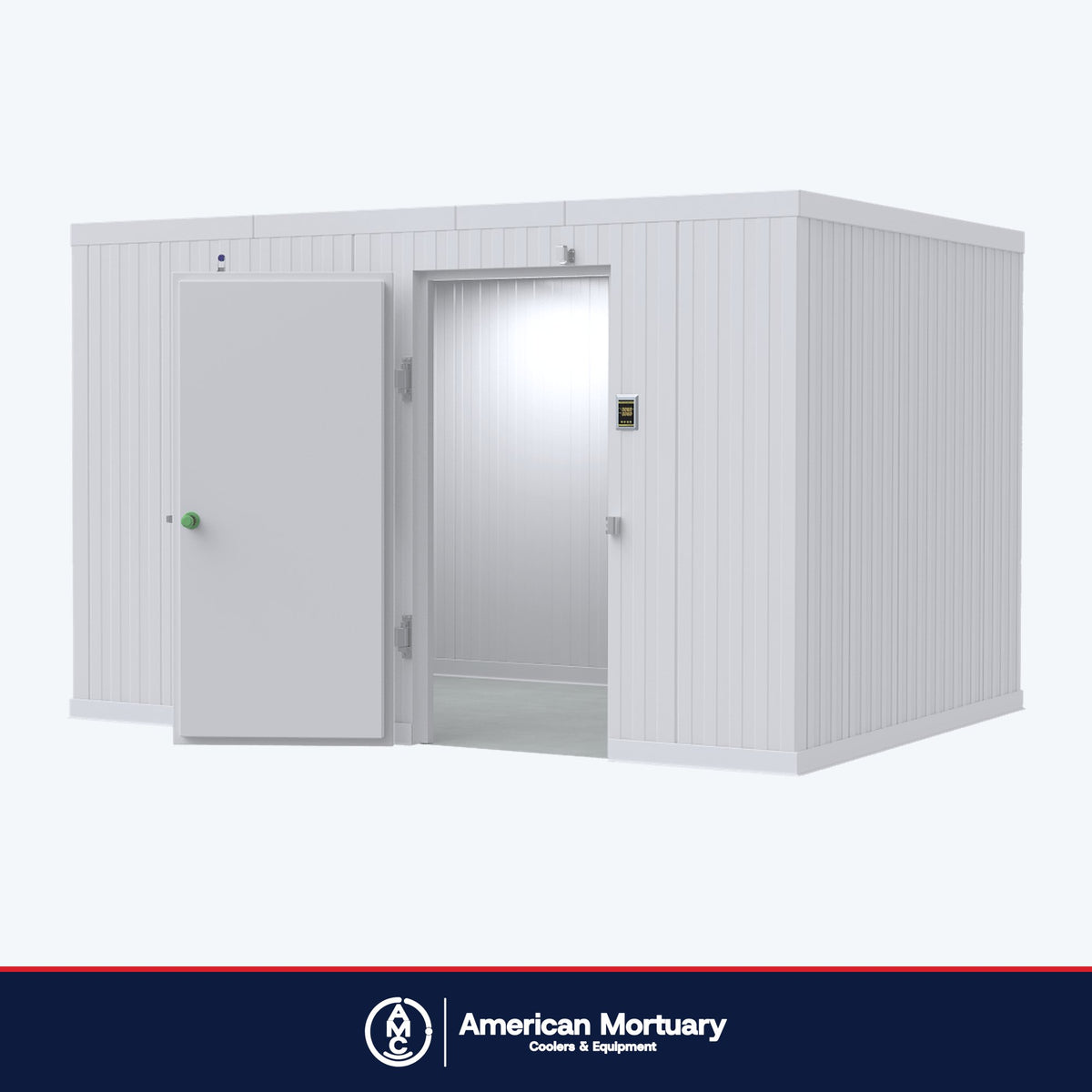 10×14 walk-in mortuary freezer by American Mortuary Coolers (representative image)
