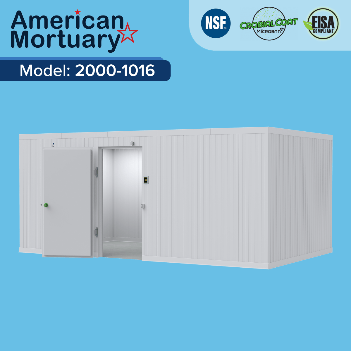 ❄️ 10x16 Walk - In Mortuary Cooler – Model 2000 - 1016 - American Mortuary Coolers & Equipments