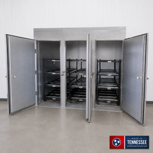 12 Body Triple-Door Mortuary Cooler | Fully Custom · 3 Independent Bays