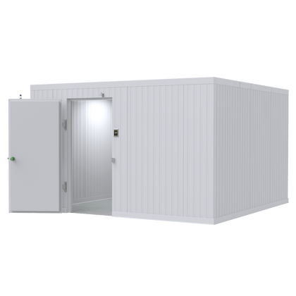 High-capacity 12×12 walk-in mortuary cooler for cadaver cold storage — American Mortuary Coolers
