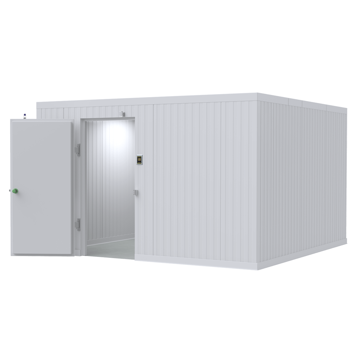 High-capacity 12x20 walk-in mortuary cooler for cadaver cold storage — American Mortuary Coolers (closest-size image shown)