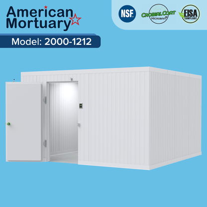 Large capacity 12x12 cadaver storage cooler authority model