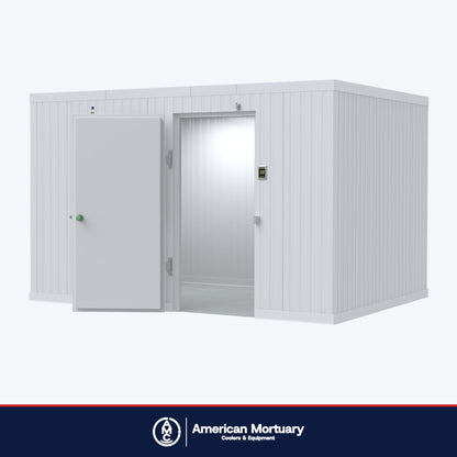 12×12 walk-in mortuary freezer by American Mortuary Coolers (representative image)
