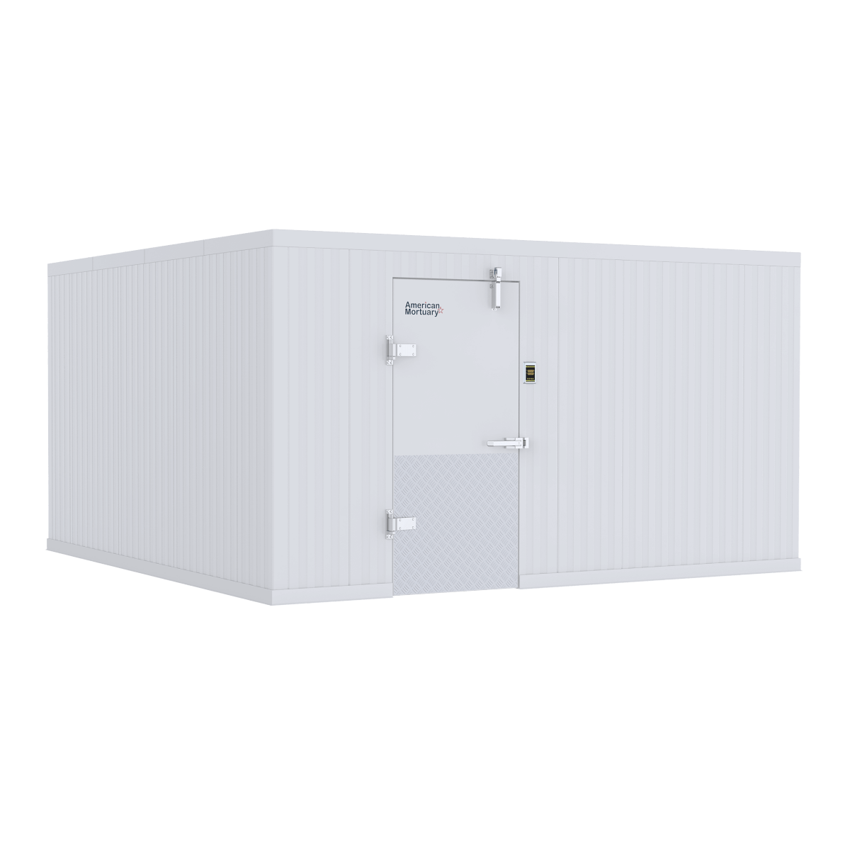 14x20 walk-in mortuary cooler, NSF-rated insulated panel morgue refrigeration, American-made (closest-size image shown)