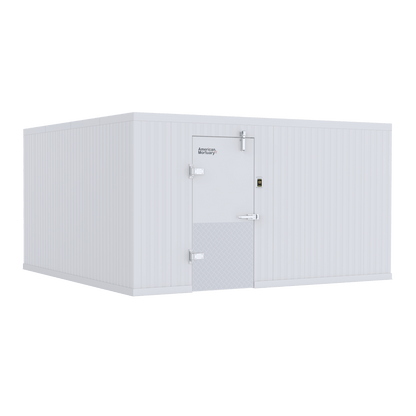 14x20 walk-in mortuary cooler, NSF-rated insulated panel morgue refrigeration, American-made (closest-size image shown)