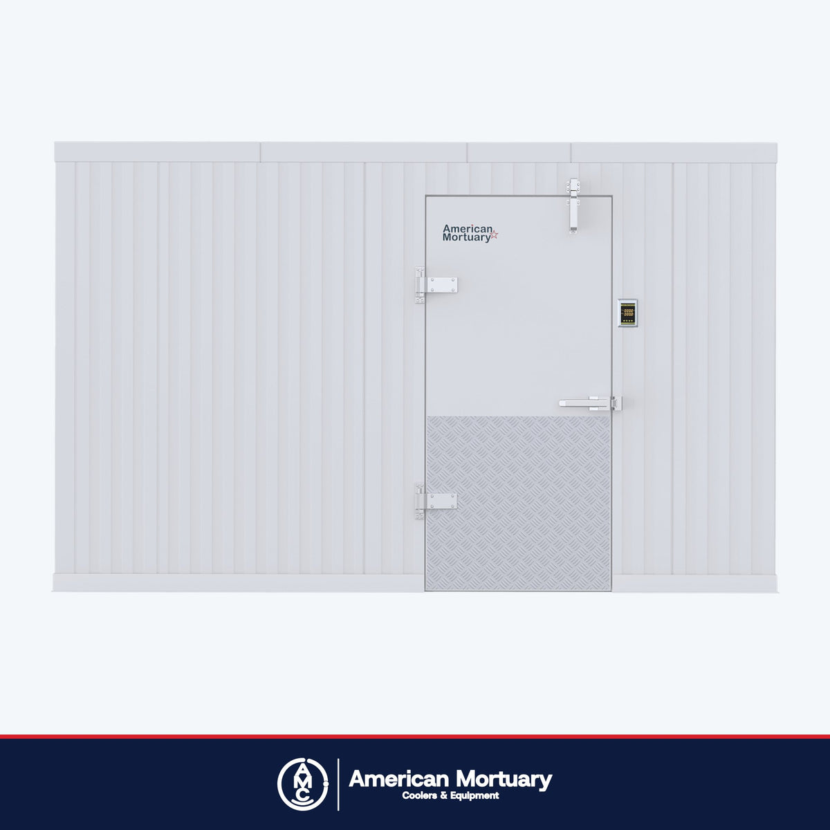 14×14 walk-in mortuary freezer, view 2 (representative image)