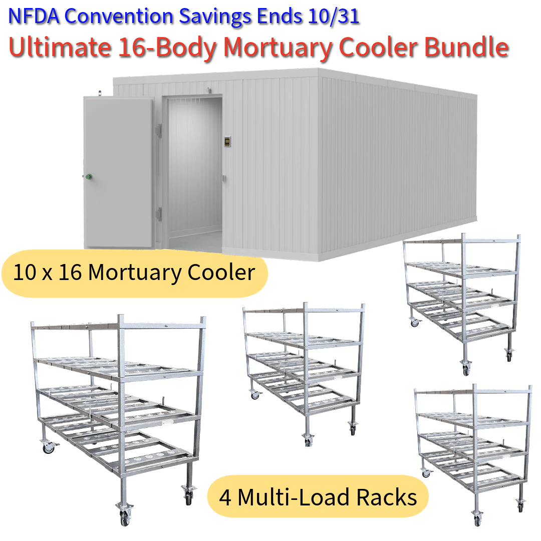 16 - Body Mortuary Cooler Bundle - American Mortuary Coolers & Equipments