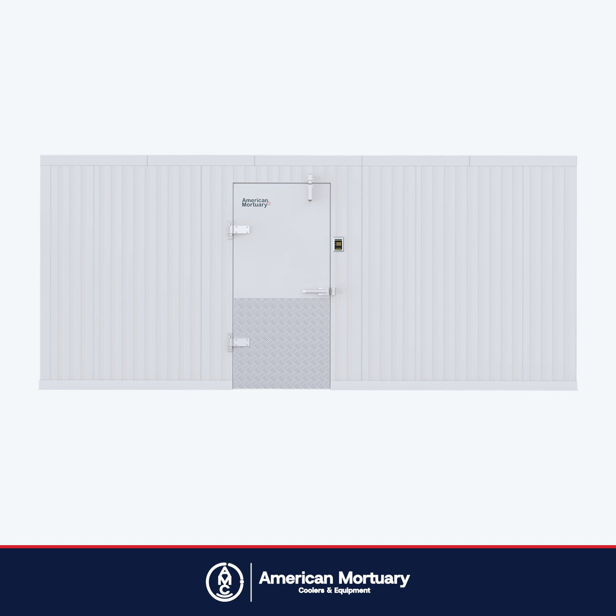 18×18 walk-in mortuary cooler, view 2 (representative image)