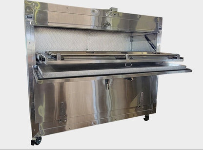 2 Body Vault Style Mortuary Cooler with Telescoping Trays – Model 1070 - 2MBS - American Mortuary Coolers & Equipments