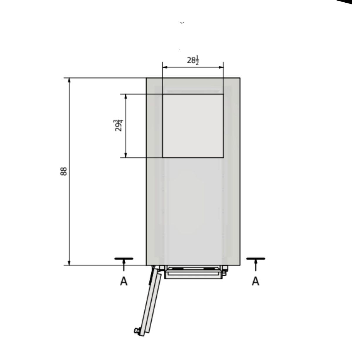 2 Body Vertical Vault Style Cooler – Model 1070 - 2BVU - American Mortuary Coolers & Equipments