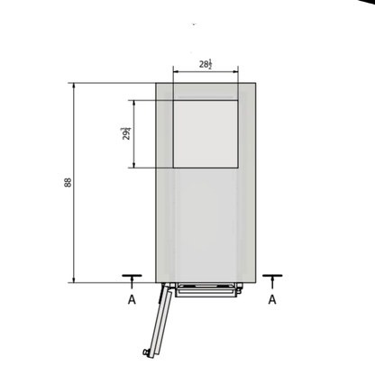 2 Body Vertical Vault Style Cooler – Model 1070 - 2BVU - American Mortuary Coolers & Equipments