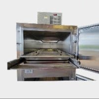 2 - Door Vault - Style Morgue Cooler with Slide - Out Stainless Trays | Model 1070 - 2MB2 - American Mortuary Coolers & Equipments