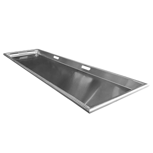 TITAN 27 inch stainless steel mortuary body tray