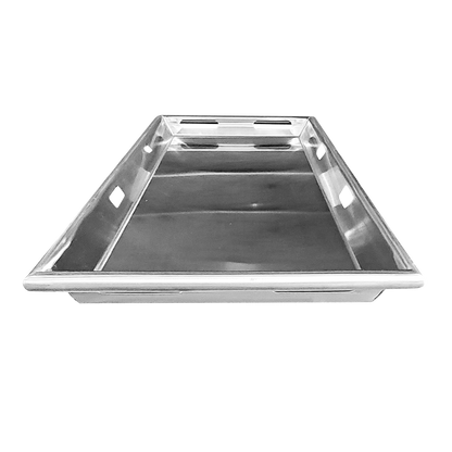 TITAN 30 inch stainless steel body tray rolled edges and hand slots