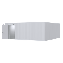 16x16 walk-in mortuary cooler interior, high-capacity cadaver storage with open workflow space (closest-size image shown)