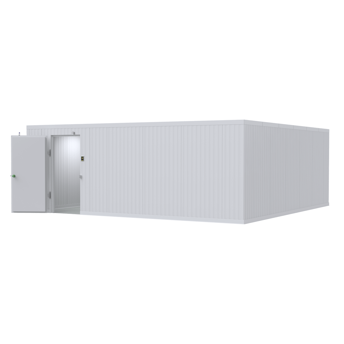 16x20 walk-in mortuary cooler interior, high-capacity cadaver storage with open workflow space (closest-size image shown)