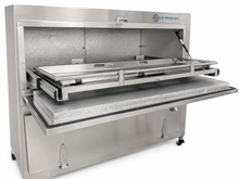 2-body bariatric vault-style morgue cooler, Model 1070-2MBS — American Mortuary Coolers