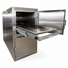 2-body vault-style morgue cooler, Model 1070-2MB2 — individual bay stainless cadaver storage