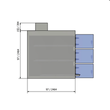 3 Bay Vertical Morgue Cooler – Model 1070 - 3BVU - American Mortuary Coolers & Equipments