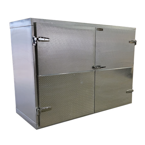 3BX-SL side-loading cabinet reference; freezer-specific heater and refrigeration components are specified separately.