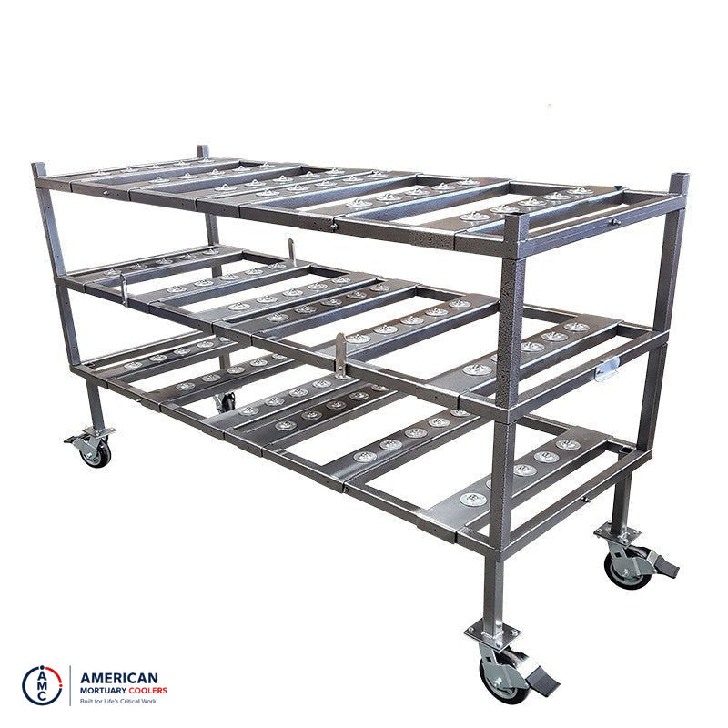 Embalming Rack 3-Tier Multi-Directional Mortuary Rack | Model 2000-3TMD | USA Made ...
